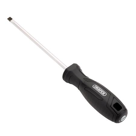 Draper 13541 Slotted Parallel Hard Grip Screwdriver, 5.5 x 125mm