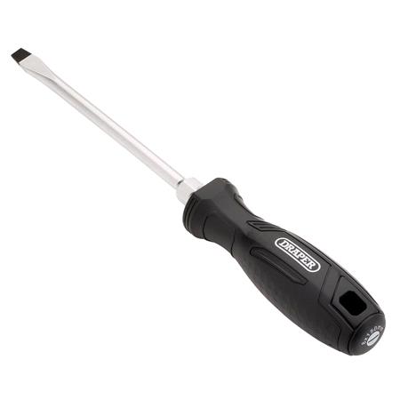 Draper 13552 Slotted Hard Grip Screwdriver, 8.0 x 150mm