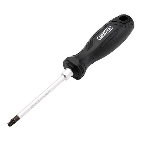 Draper 13576 TX STAR Tamperproof Hard Grip Screwdriver, T30H x 100mm 