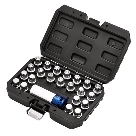 Draper 13600 VAG Locking Wheel Socket Set (23 Piece)