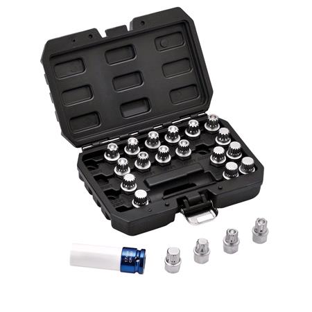 Draper 13600 VAG Locking Wheel Socket Set (23 Piece)