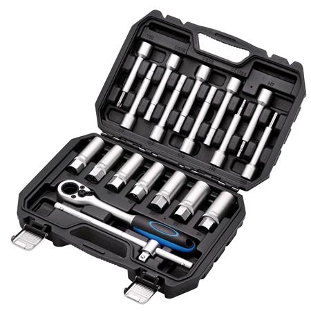 Draper 13604 Shock Absorber Strut Nut Kit, 1/2" Sq. Dr. (19 Piece)