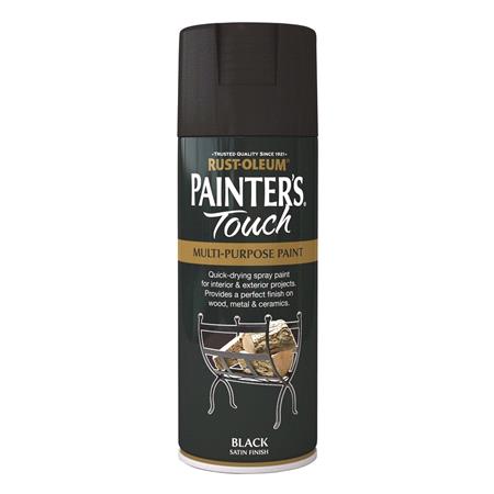 PAINTERS TOUCH 400ML BLACK SATIN