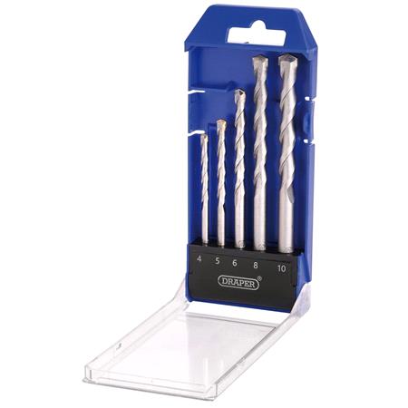 Draper 13618 TCT Masonry Drill Bit Set (5 Piece)