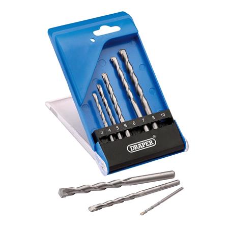 Draper 13619 TCT Masonry Drill Bit Set (7 Piece)