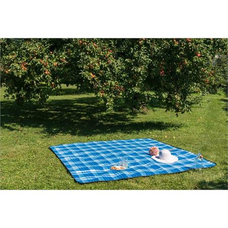 Walser Travel and Garden Picnic Blanket   Blue Square