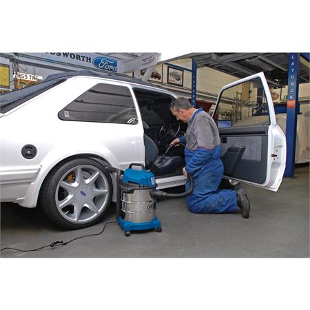 Draper 13785 230V Wet & Dry Vacuum Cleaner with Stainless Steel Tank, 20L, 1250W