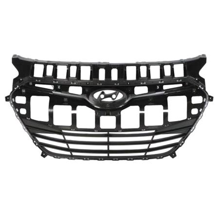 Hyundai i30 2012 2015 Front Bumper Grille, Centre Section, Matte Dark Grey