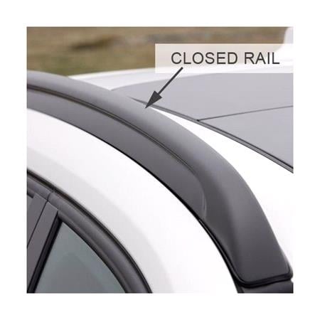 Nordrive Alumia silver aluminium aero Roof Bars for Kia NIRO 2016 Onwards (With Solid Integrated Roof Rails)
