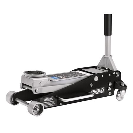 Draper 13929 Aluminium and Steel Racing Trolley Jack, 2.5 Tonne