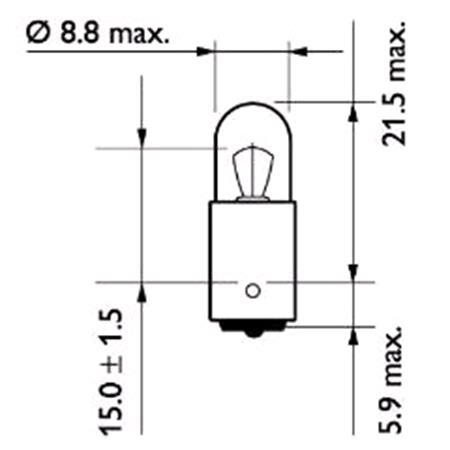 Philips MasterDuty 24V T4W BA9s Truck Bulb   Single
