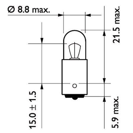 Philips MasterLife 24V T4W BA9s Truck Bulb   Single