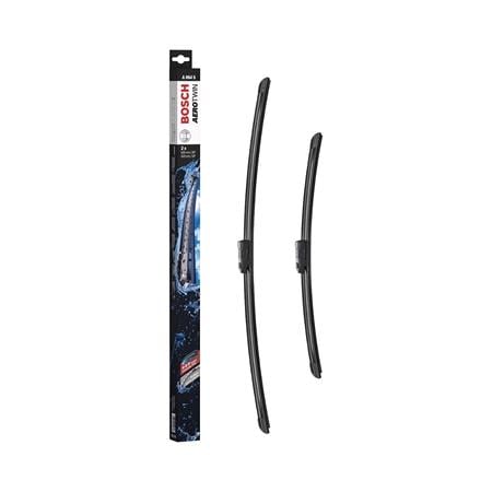 BOSCH A864S Aerotwin Flat Wiper Blade Front Set (650 / 450mm   Slim Top Arm Connection) for Audi A3 Saloon, 2013 2020