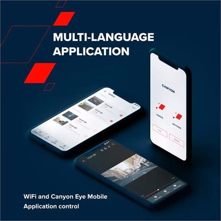 Canyon DVR25 2.5K WQHD Dash Cam with Wi Fi  