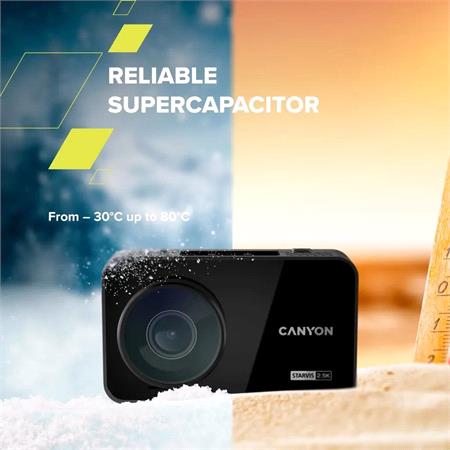 Canyon DVR25GPS 2.5K WQHD Dash Cam with Wi Fi  