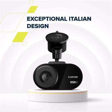 Canyon DVR40 4K UHD Dash Cam with Wi Fi  