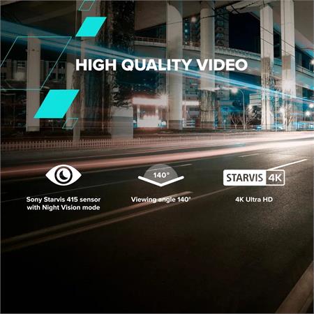 Canyon DVR40 4K UHD Dash Cam with Wi Fi  