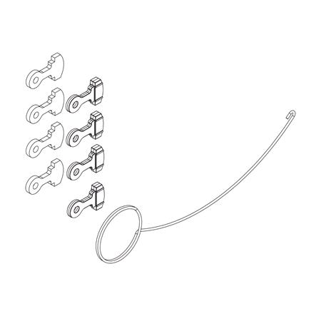 Thule VeloCompact / EasyFold XT Rubber Spring Spare Kit  1500054185