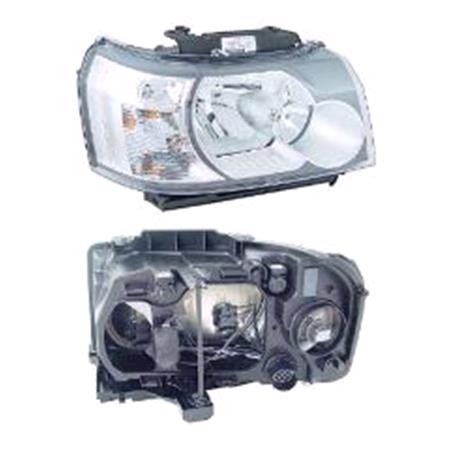 Right Headlamp (Halogen, Takes H7 / H7 Bulbs, Supplied With Motor, Original Equipment) for Landrover FREELANDER  2006 on