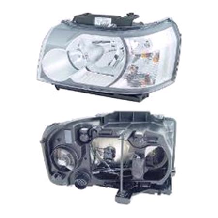Left Headlamp (Halogen, Takes H7 / H7 Bulbs, Supplied With Motor, Original Equipment) for Landrover FREELANDER  2006 on