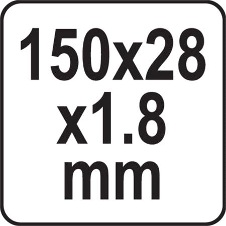 ALUMINIUM RULER 150 MM