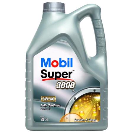 Mobil Super 3000 X1 5W 40 Fully Synthetic Engine Oil   5 Litre