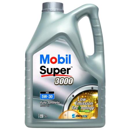 Mobil Super 3000 XE 5W 30 Fully Synthetic Engine Oil   5 Litre