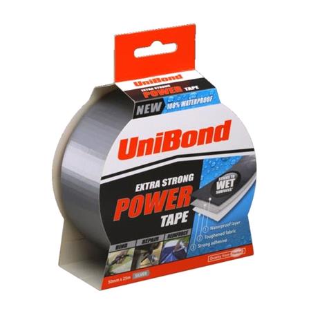 unibond Powertape   Silver   50mm X 25m