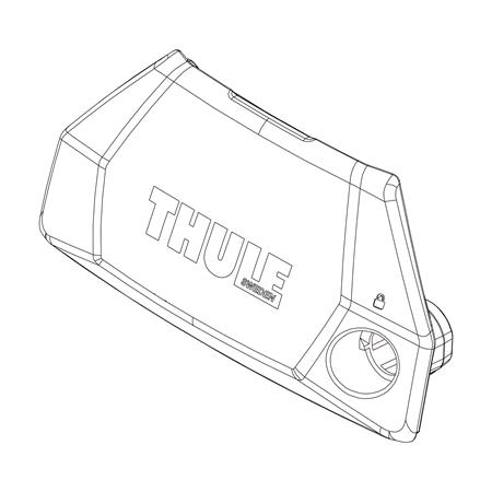 Thule Evo Flush Front Cover Spare Part  1500054243