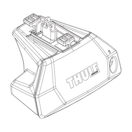 Thule Evo Flush Rail  foot Spare Part  1500054244