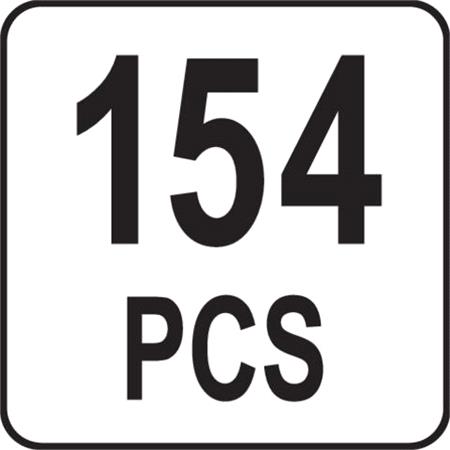 154PCS DOWEL &DRILL SET