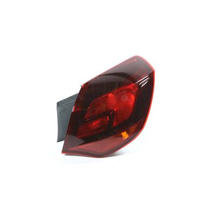 Right Rear Lamp (Outer, On Quarter Panel, 5 Door Hatchback, Dark Red, Supplied Without Bulbholder) for Vauxhall ASTRA Mk VI 2010 2015