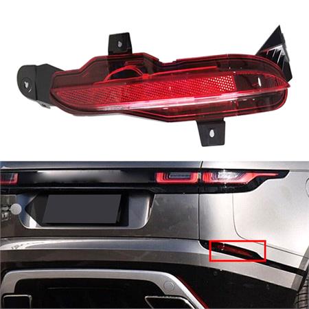 Right Rear Fog Lamp (In Bumper, Original Equipment) for Landrover RANGE ROVER VELAR 2017 on