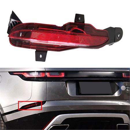 Left Rear Fog Lamp (In Bumper, Original Equipment) for Landrover RANGE ROVER VELAR 2017 on