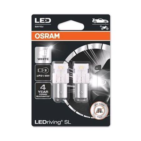 Osram LEDriving 12V 2,0W P21/5W BAY15d LED Bulb   Twin Pack