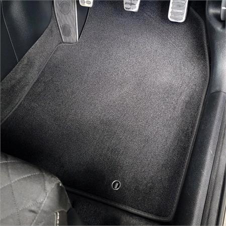 Prestige Tailored Car Mats in Black for BMW 5 Series Touring (E61) 2004 2010   4 Piece   Velcro Fixings in Drivers Mat