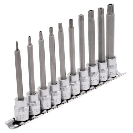 Draper Expert 16333 TX STAR Security Socket Bit Set, 3/8" Sq. Dr. (10 Piece)