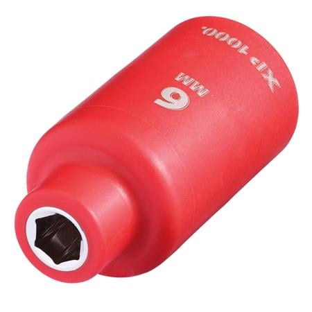 Draper 16335 XP1000 VDE Socket, 3/8" Sq. Dr., 6mm