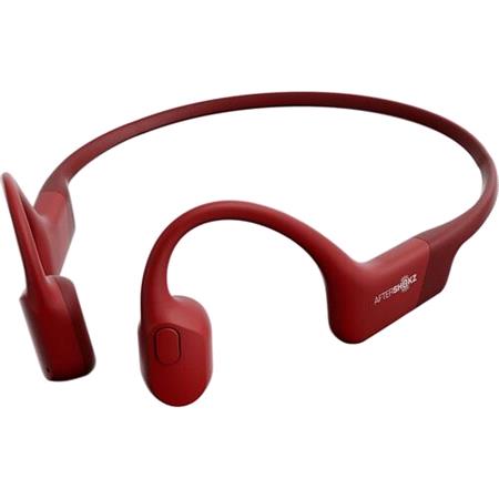 SHOKZ OpenRun Bone Conduction Open Ear Sport Headphones   Red