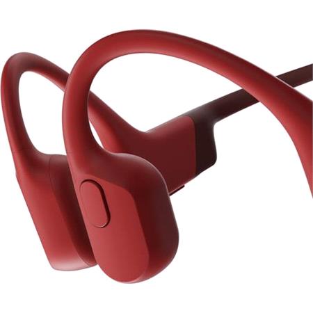 SHOKZ OpenRun Bone Conduction Open Ear Sport Headphones   Red
