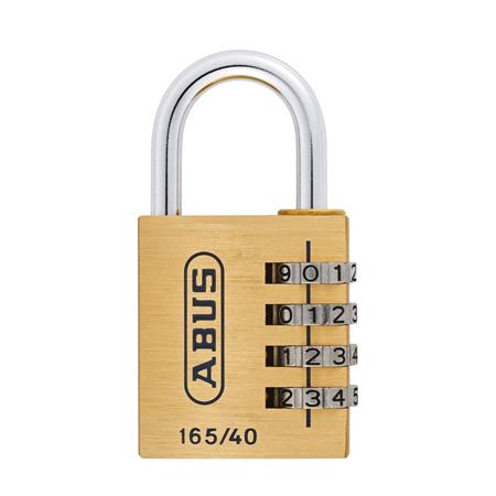 ABUS Brass 4 Wheel Combination Padlock with Lock Tag   40mm