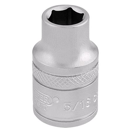 Draper Expert 16549 3 8 inch Square Drive 6 Point Imperial Socket (5 16 inch)