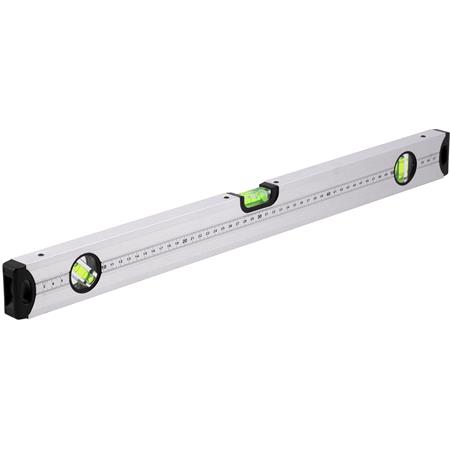 SPIRIT LEVEL, ALUMINIUM, 3 VIALS, 600MM