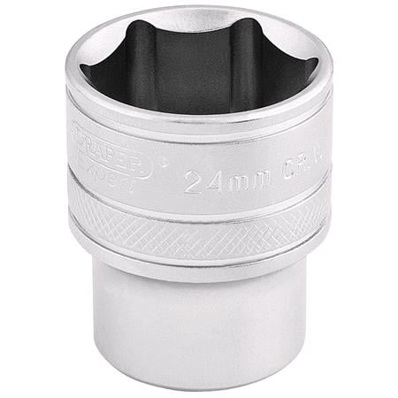 Draper Expert 16615 1 2 inch Square Drive 6 Point Metric Socket (24mm)