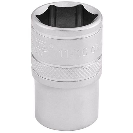 Draper Expert 16638 1 2 inch Square Drive 6 Point Imperial Socket (1.3 16 inch)