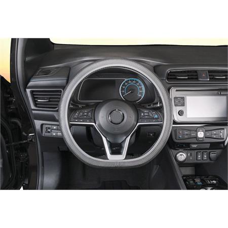 Walser Soft Grip Steering Wheel Cover   Styler   38 cm   Black and Grey