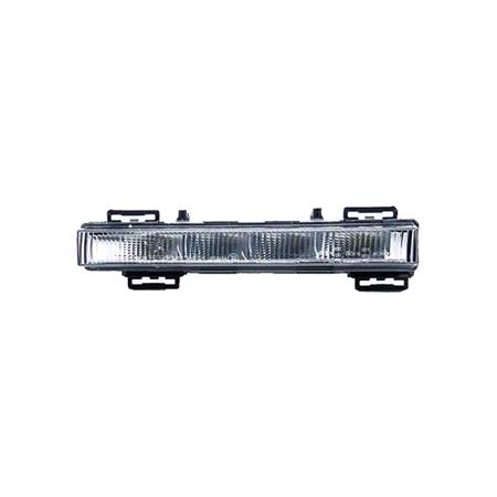Left Daytime Running Light (LED, Black Housing, Original Equipment) for Mercedes ML CLASS 2011 to 2015