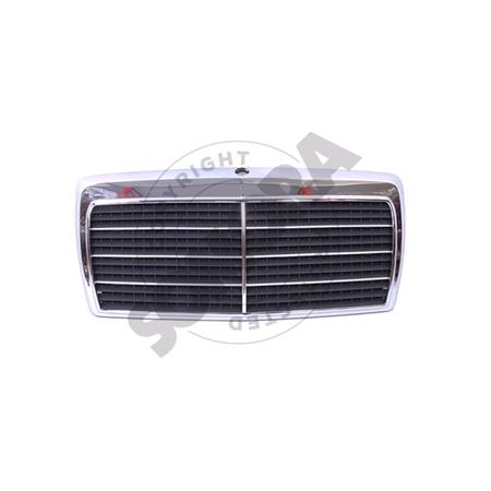 Mercedes W124 Series 1985 1993 Grille, Complete, Including Chrome Bars