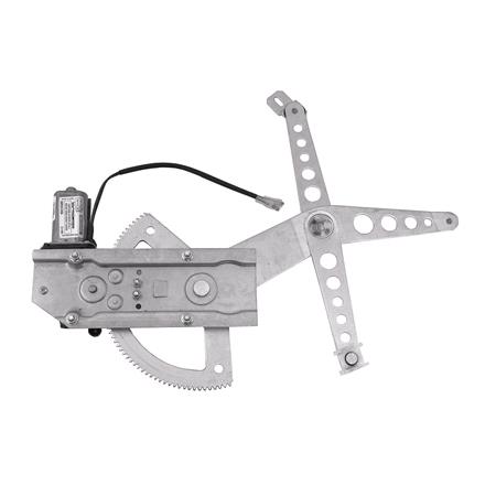 Front Left Electric Window Regulator (with motor) for Mercedes E CLASS (W14), 1993 1995, 4 Door Models, WITHOUT One Touch/Antipinch, motor has 2 pins/wires