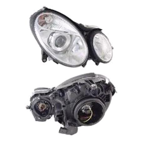 Right Headlamp (Halogen, Takes H7/H7 Bulbs, Original Equipment) for Mercedes E CLASS 2002 2006